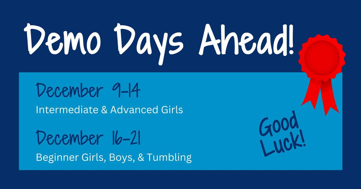 Demo Day - Intermediate & Advanced Rec Girls