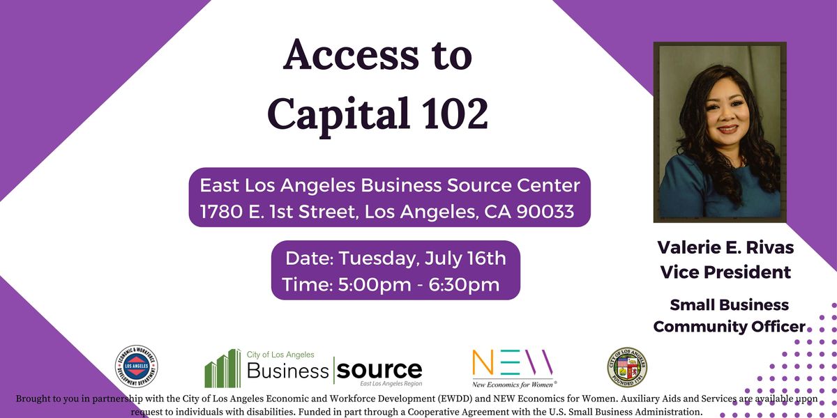 Access to Capital 102