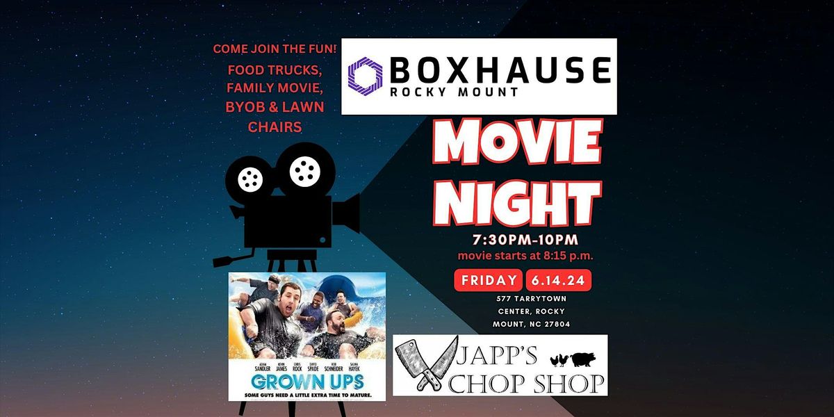BoxHause Spring & Summer Movie Night Series for June