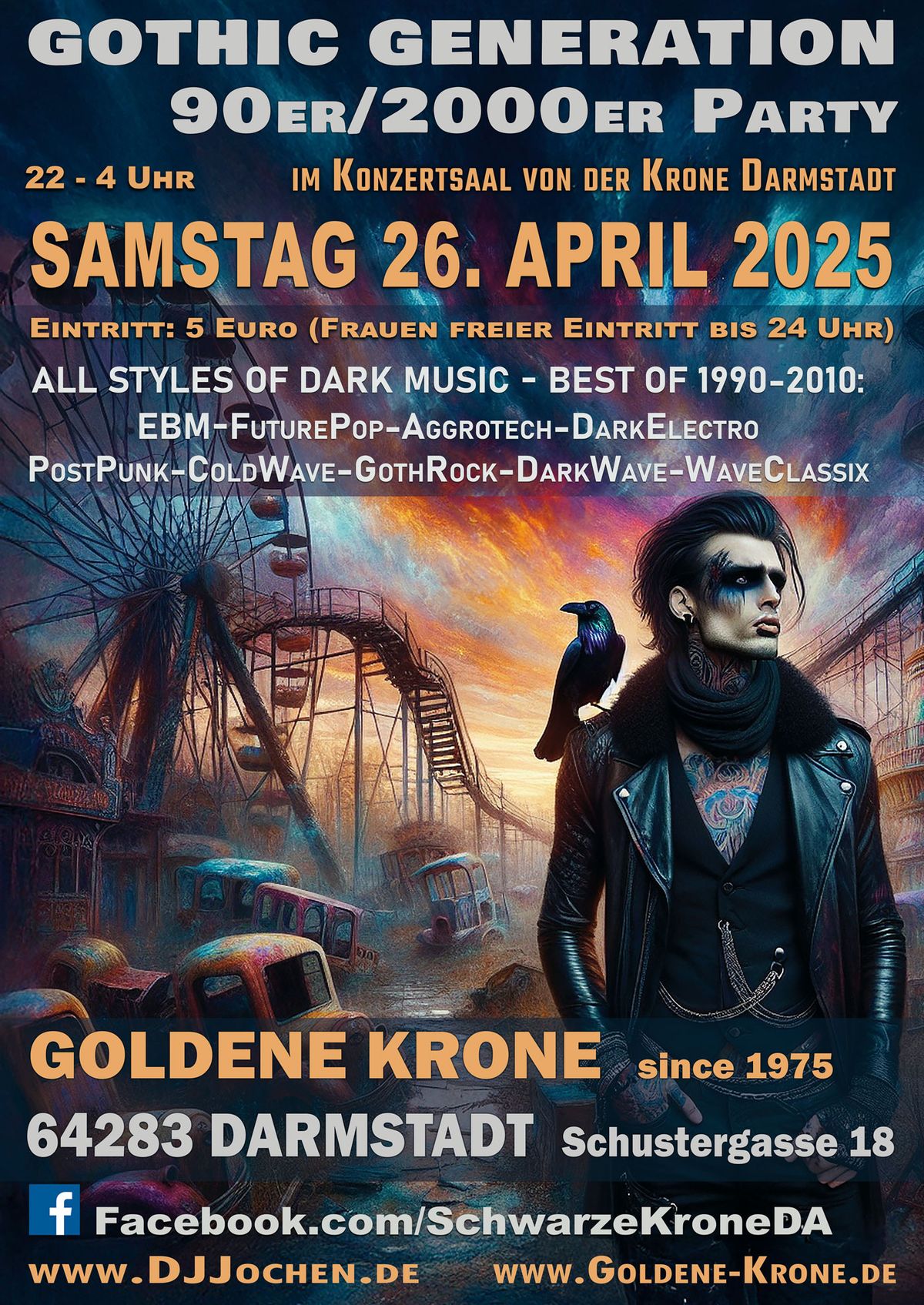 Gothic Generation - 90er\/2000er Party @ Krone Darmstadt - ab 22 Uhr im Saal