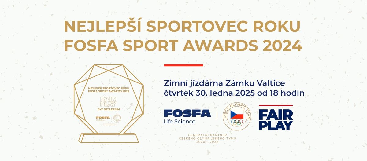 Nejlep\u0161\u00ed sportovec roku \u2013 FOSFA Sport Awards 2024