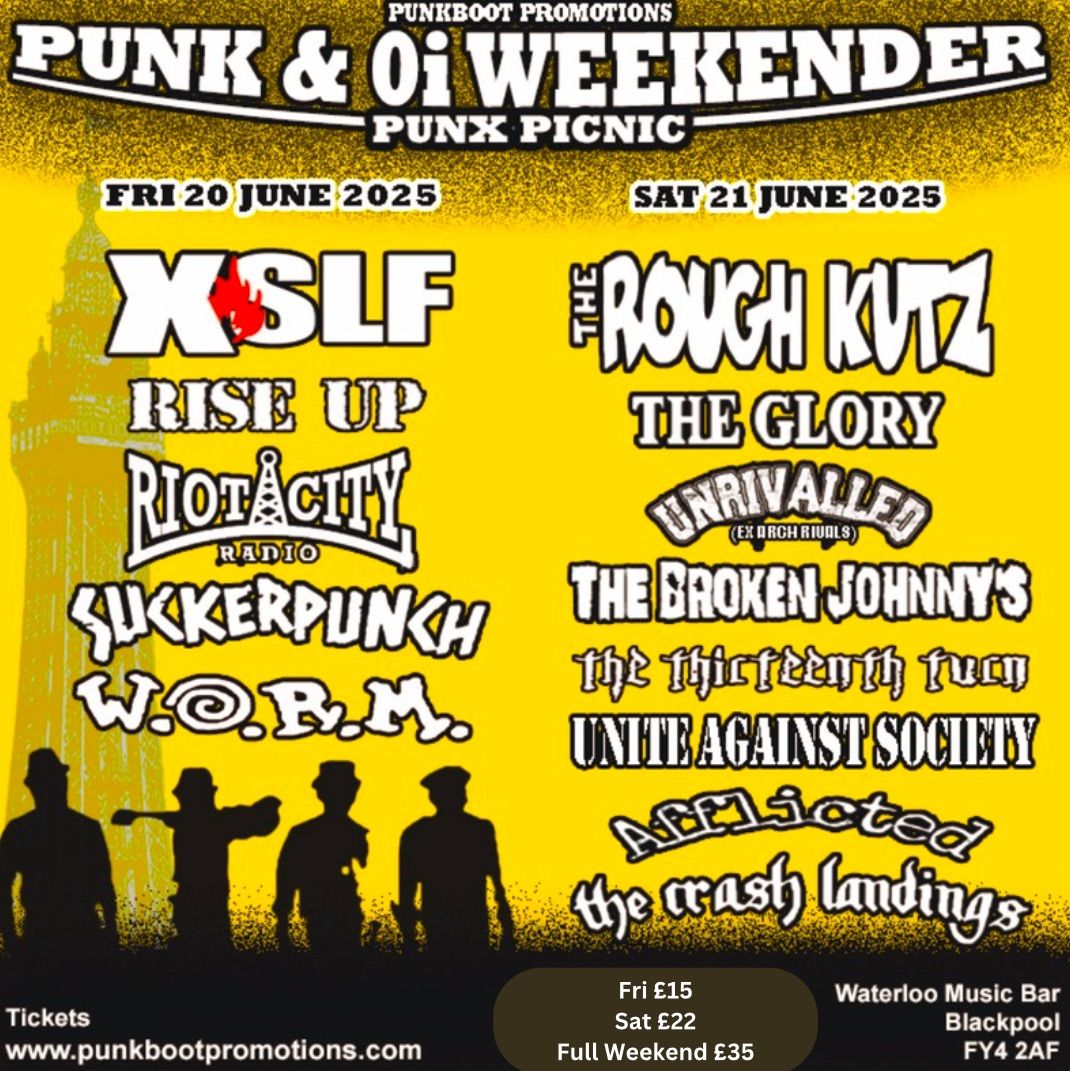 Punx Picnic JUNE 2025 Punk & Oi Weekender