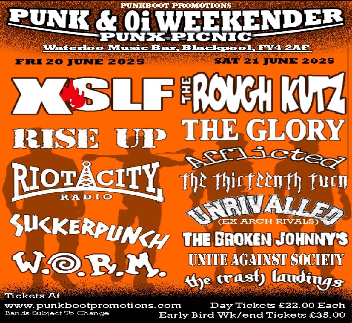 Punx Picnic JUNE 2025 Punk & Oi Weekender