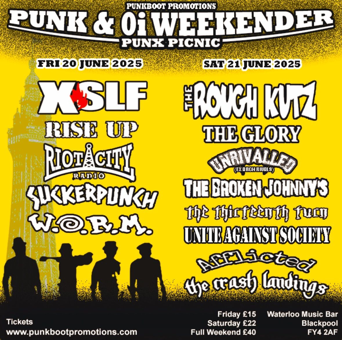 Punx Picnic JUNE 2025 Punk & Oi Weekender