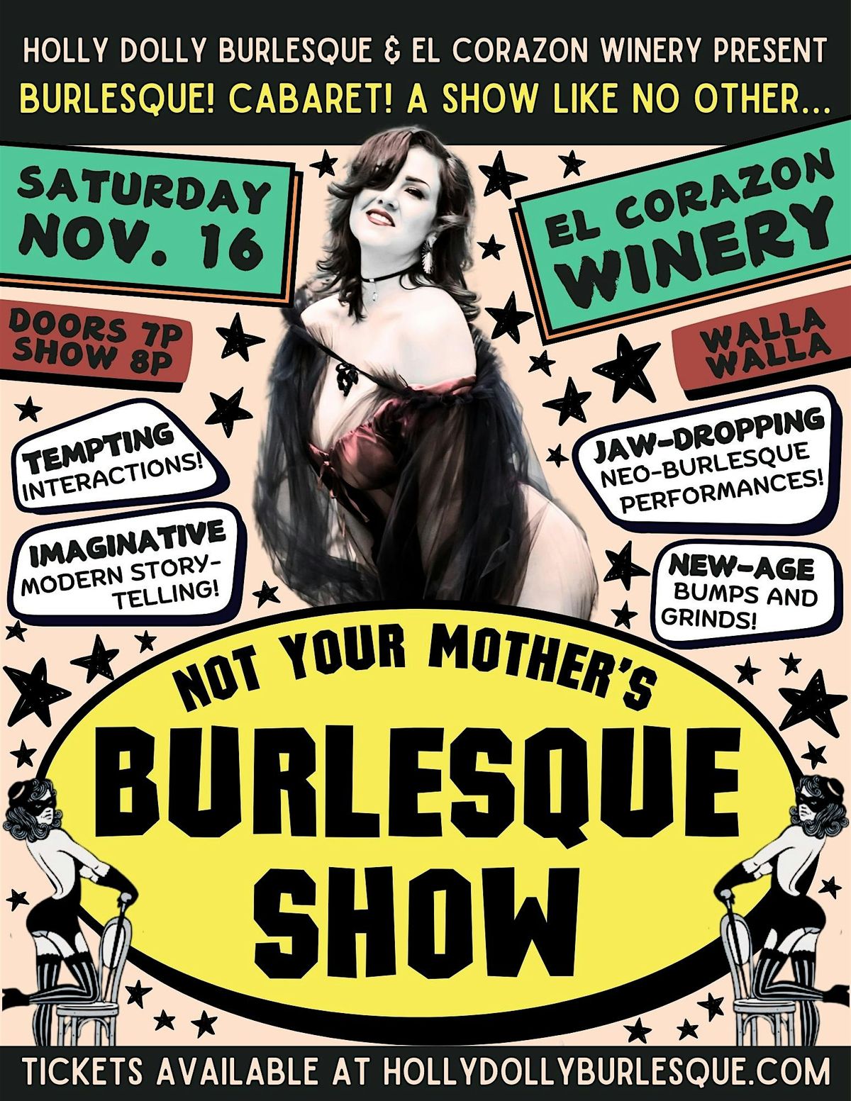 Not Your Mother's Burlesque Show! at El Corazon Winery