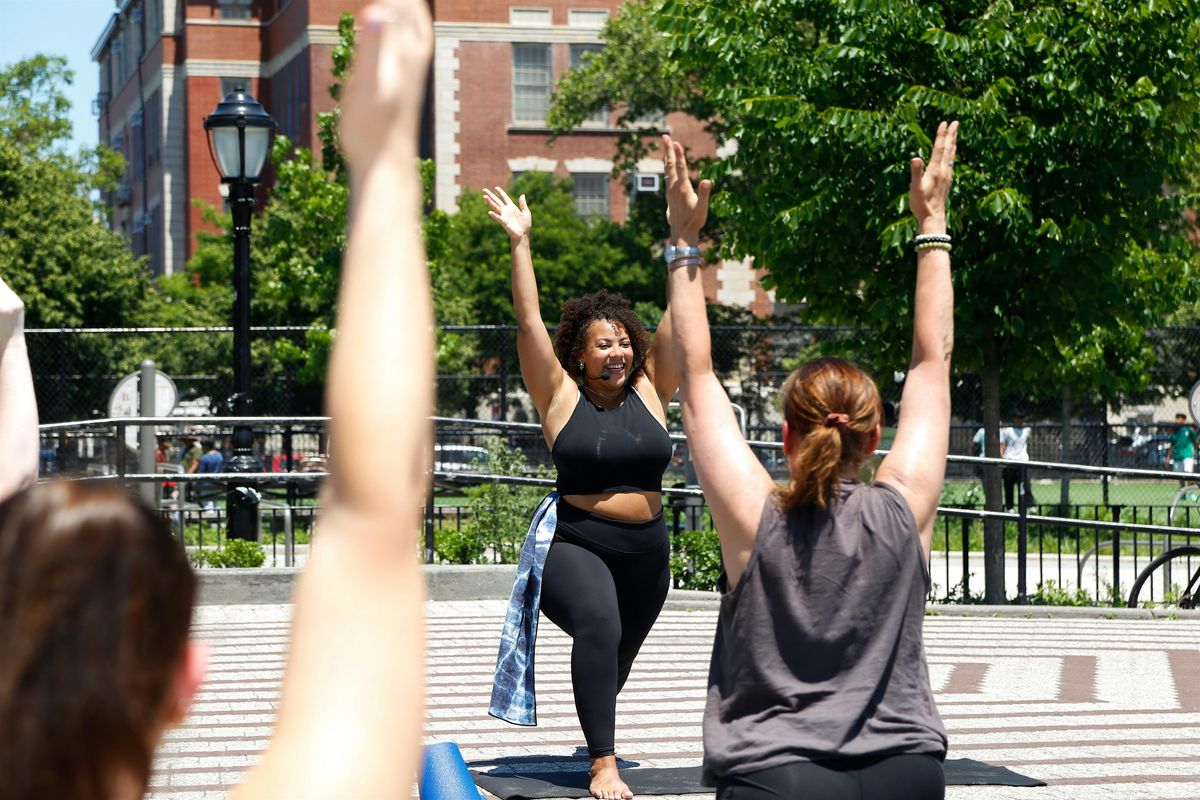 Yoga Block Party on Berry Street