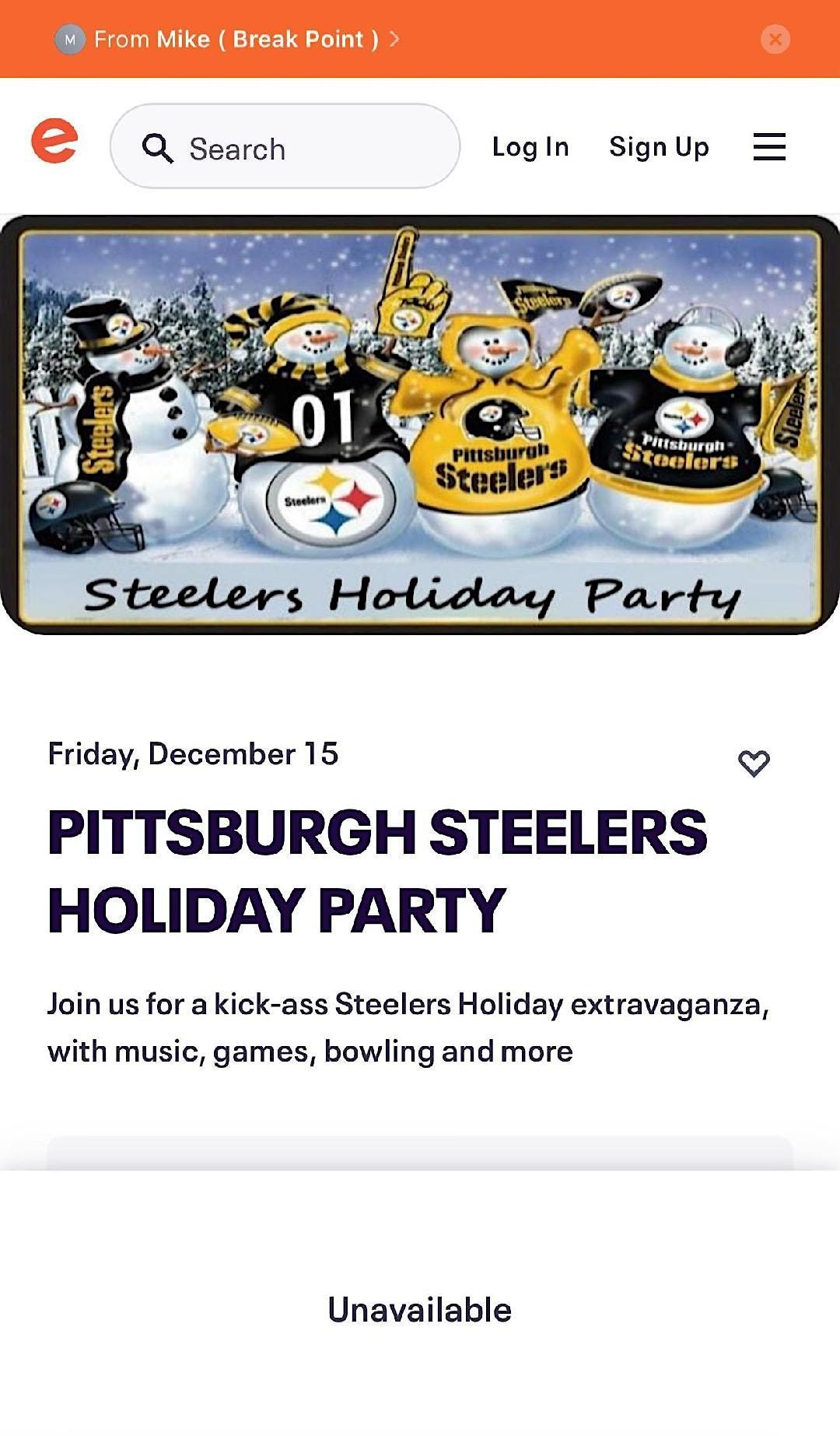 Pittsburgh Steelers Holiday Party