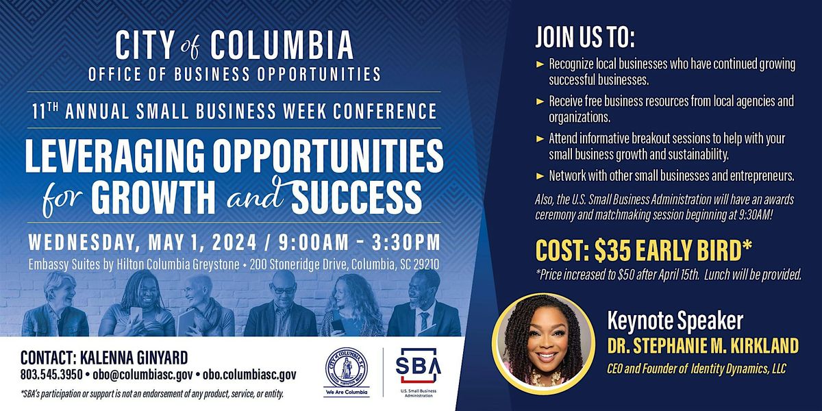 City of Columbia's 11th Annual Small Business Week Conference