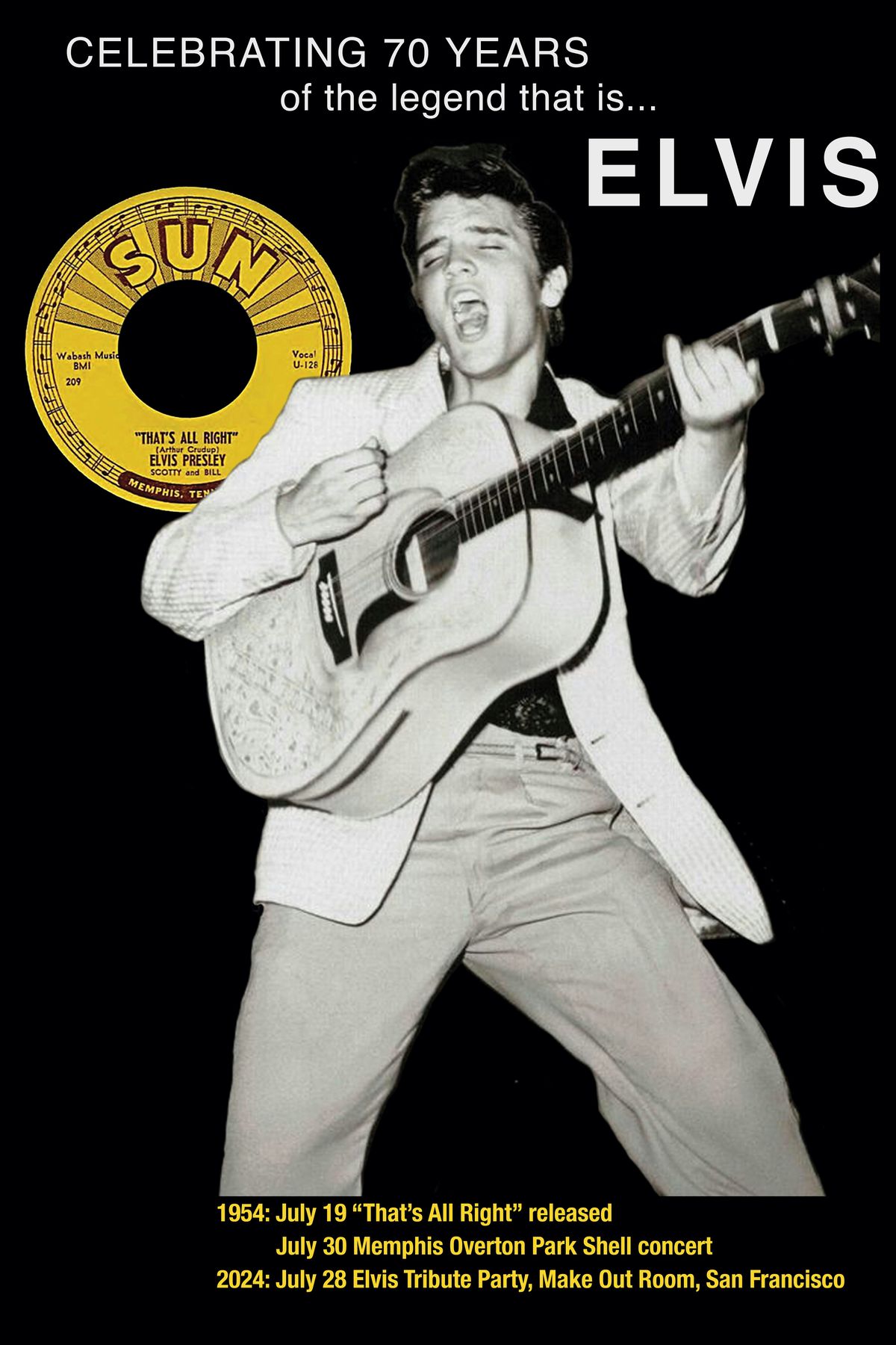 Elvis Presley Tribute 2024: 70th anniversary of the legend of the King