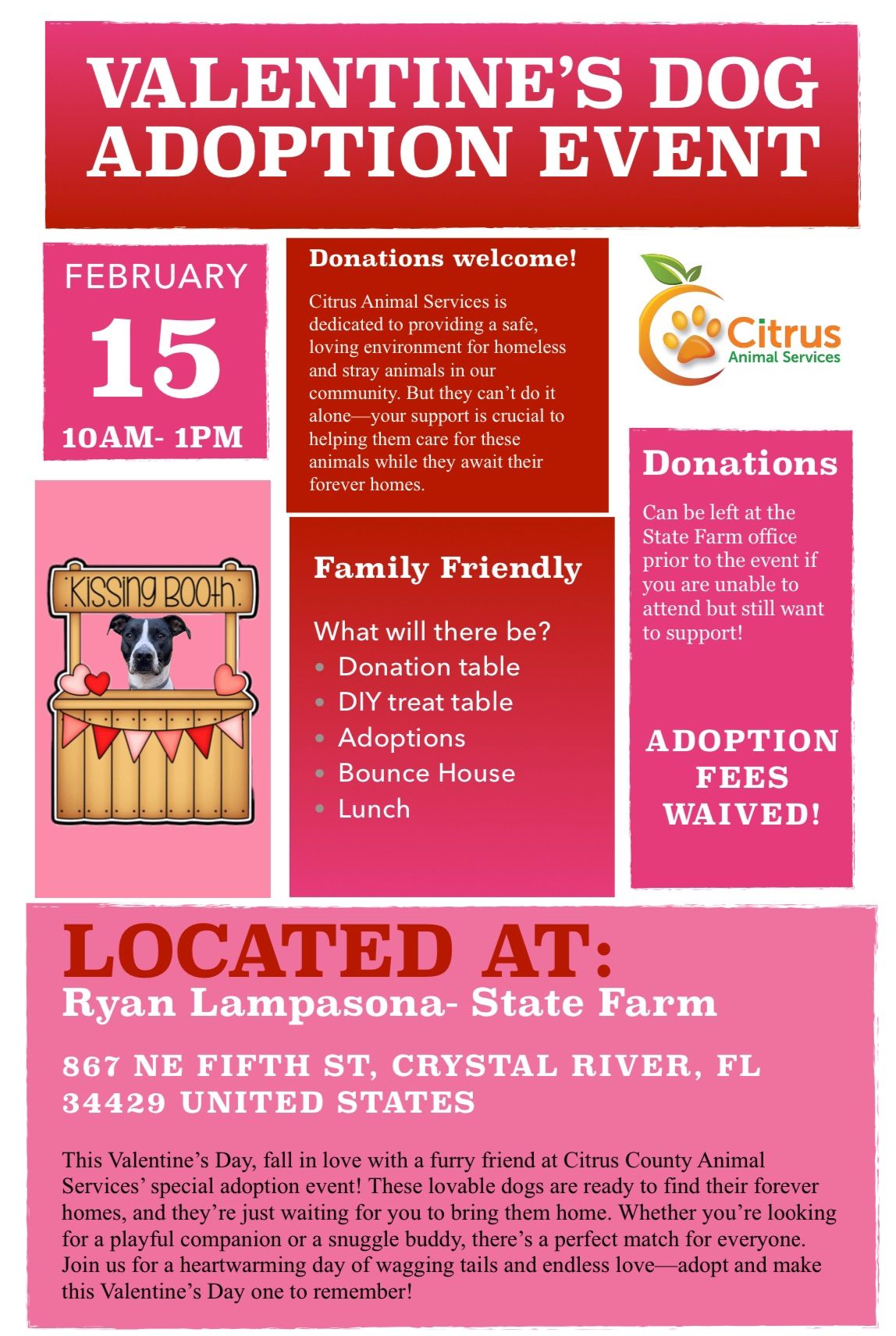 Valentine's Dog Adoption Event by Ryan Lampasona-State Farm