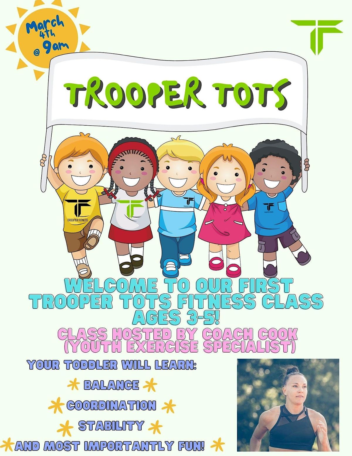 Trooper Tots Fitness Class!!!, Trooper Fitness, New York, 4 March 2023