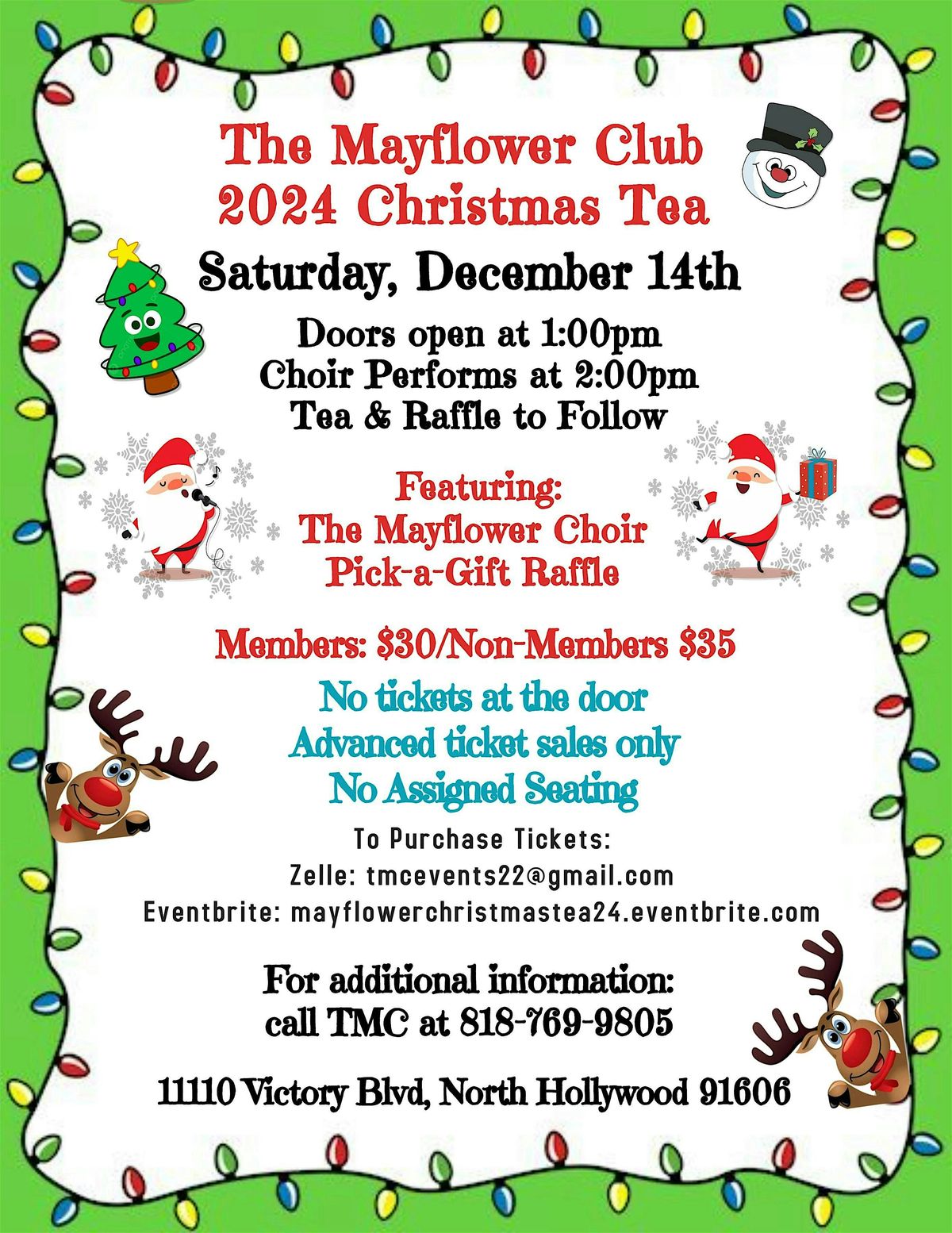 2024 Mayflower Club Christmas Tea