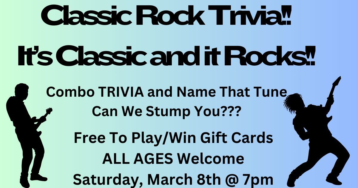 Classic Rock TRIVIA!!