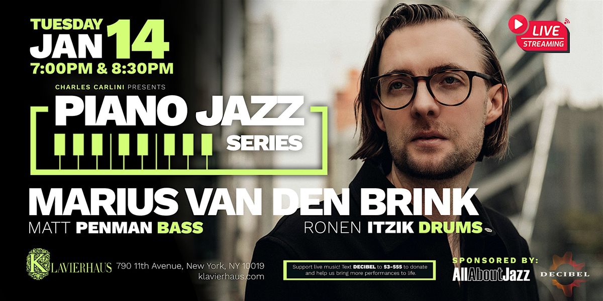 Piano Jazz Series: Martin Van Den Brink