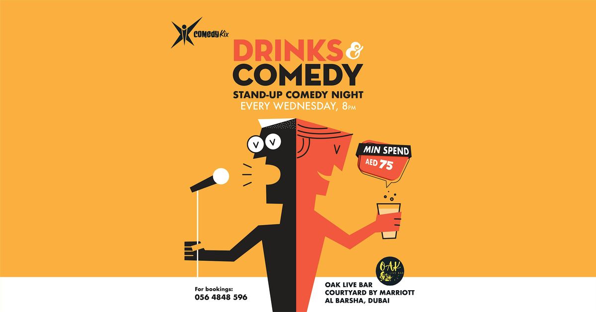 WEDNESDAYS DRINKS & COMEDY