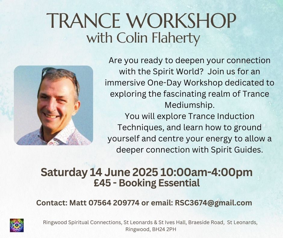 TRANCE WORKSHOP with COLIN FLAHERTY