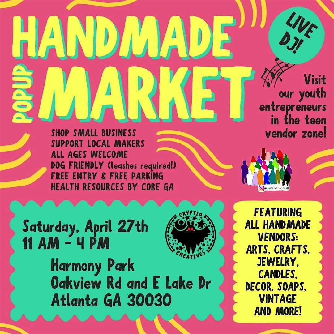 Handmade Market at Harmony Park: Shop Local April Pop-Up!, Harmony Park ...