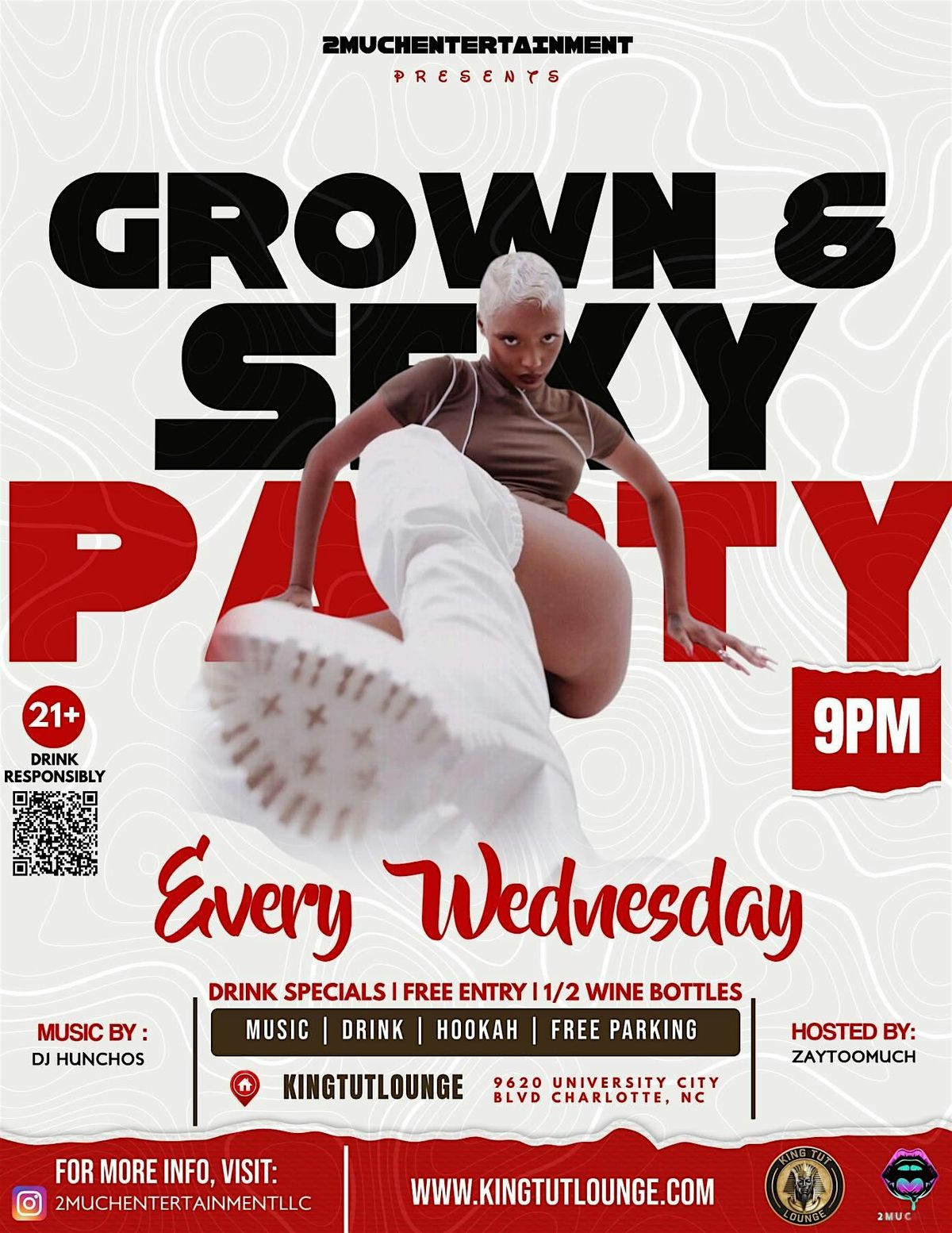 Grown & Sexy Wednesdays: 1\/2 Off Wine Bottles and $20 Cloud Puffing Til 9PM