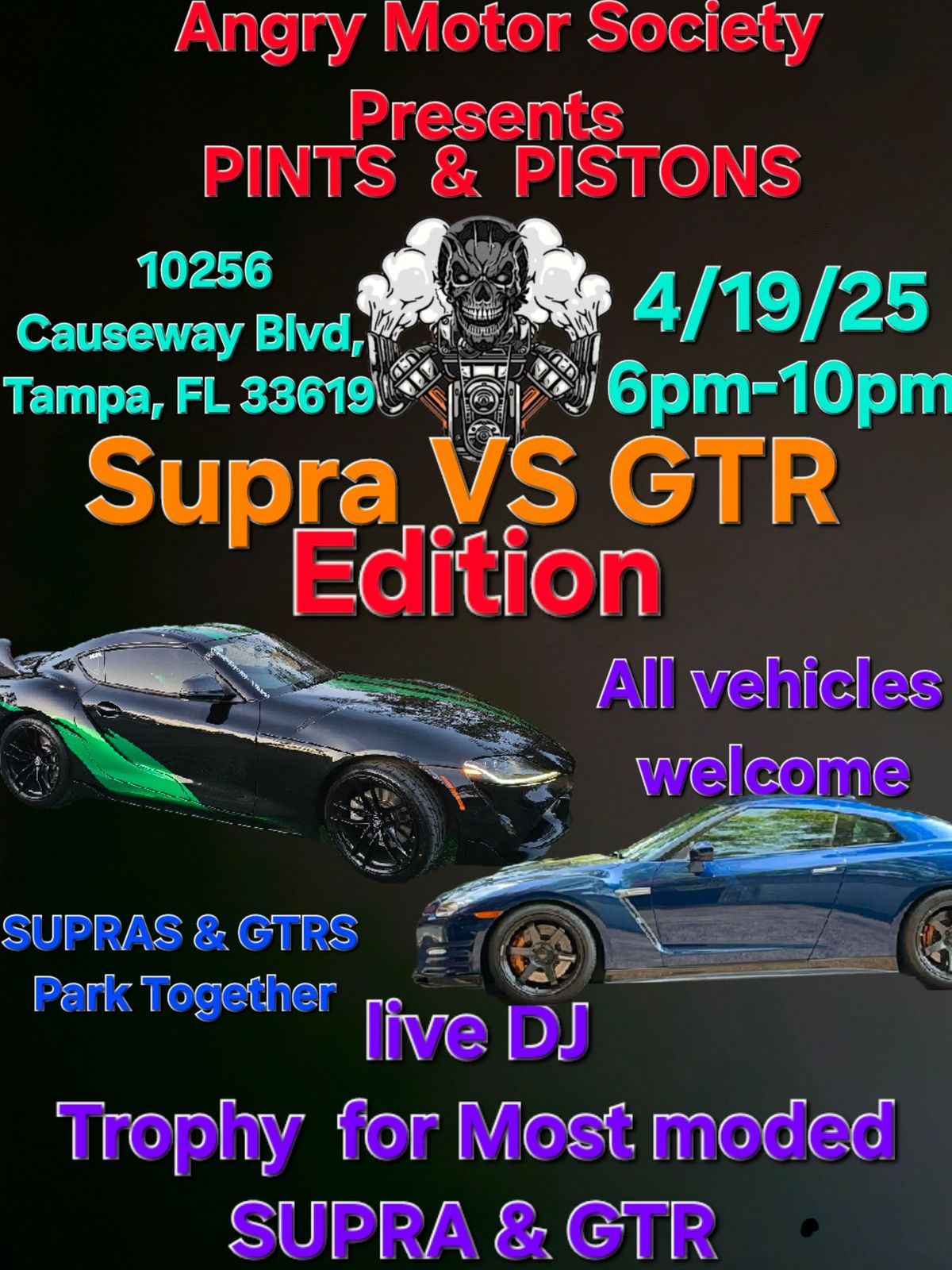 Pints & Pistons (Supras VS Skyline\/GTR's)