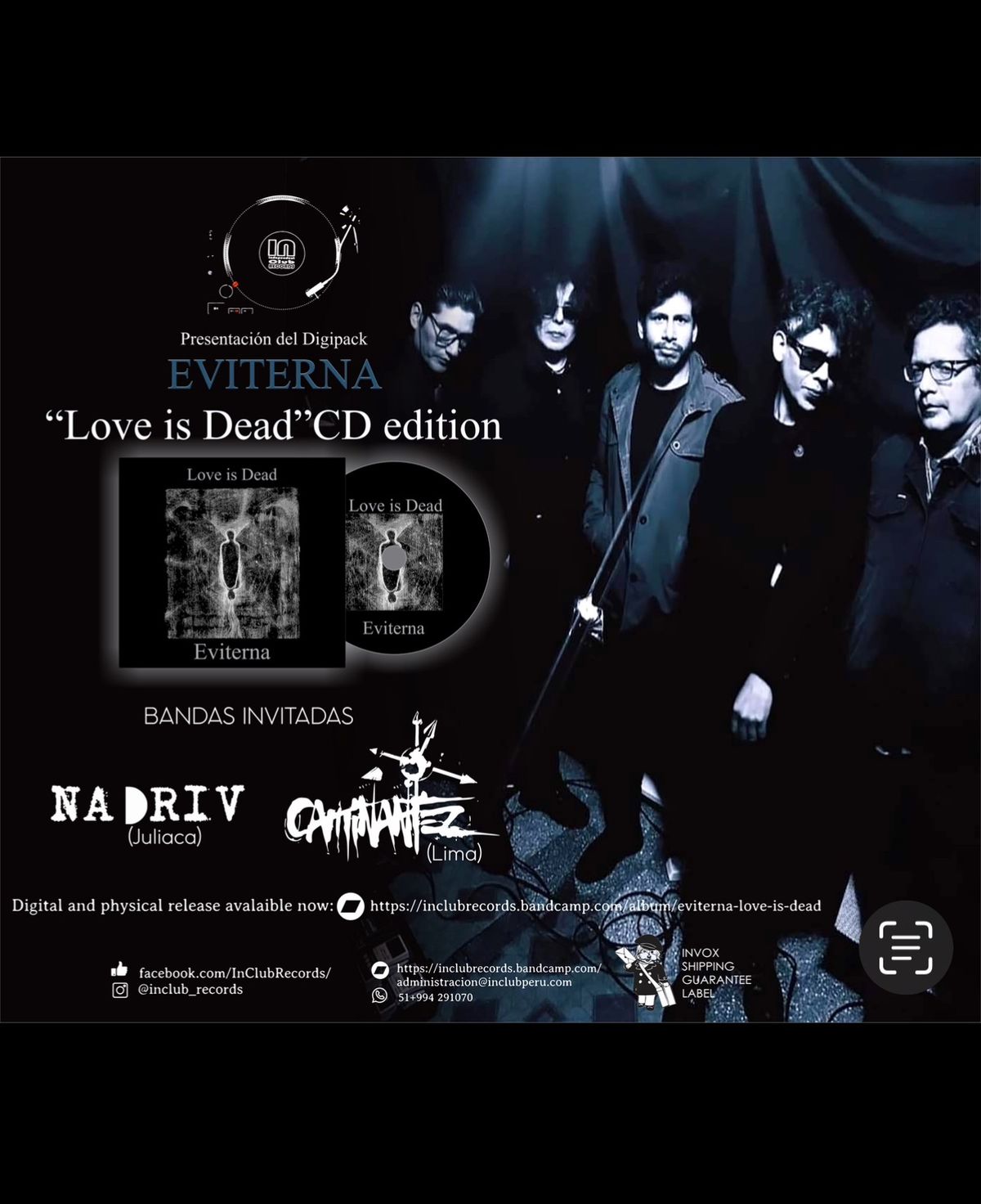 EVITERNA \u201cLove Is Dead\u201d presentaci\u00f3n CD