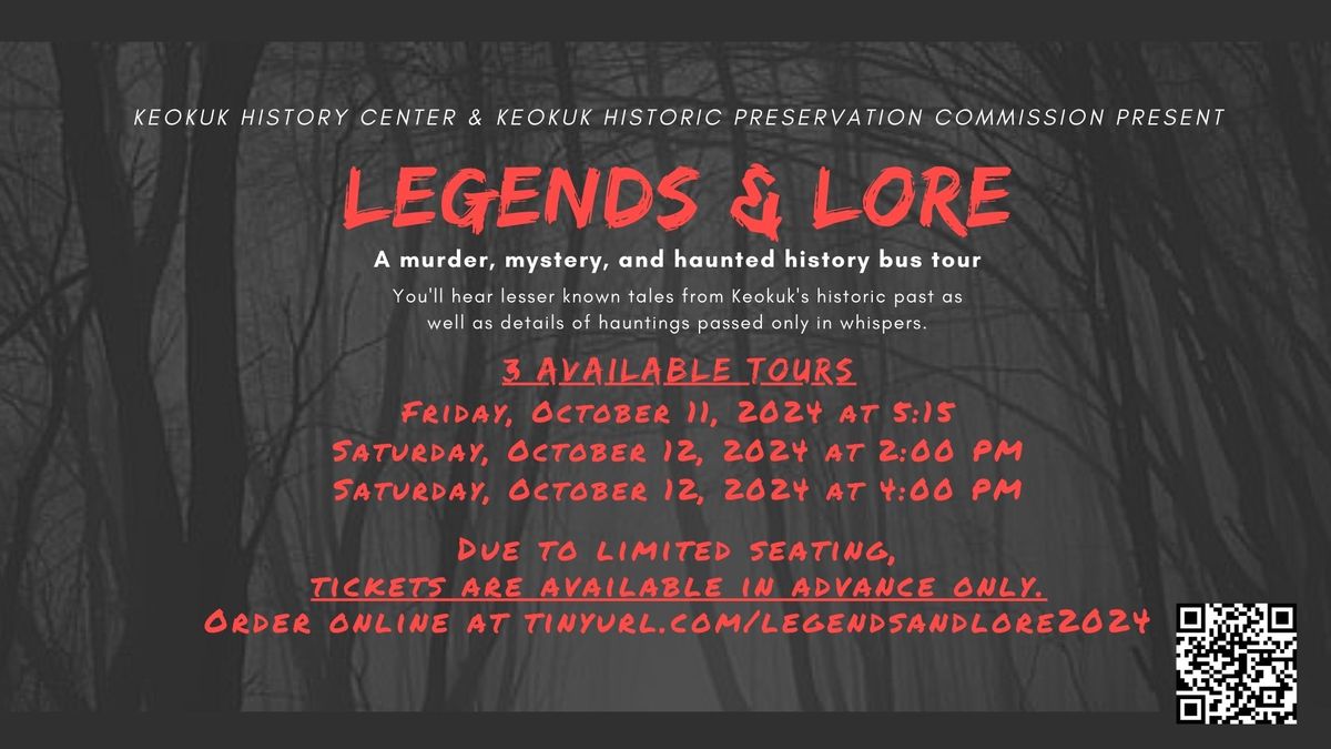 Legends & Lore: A murder, mystery, and haunted history bus tour