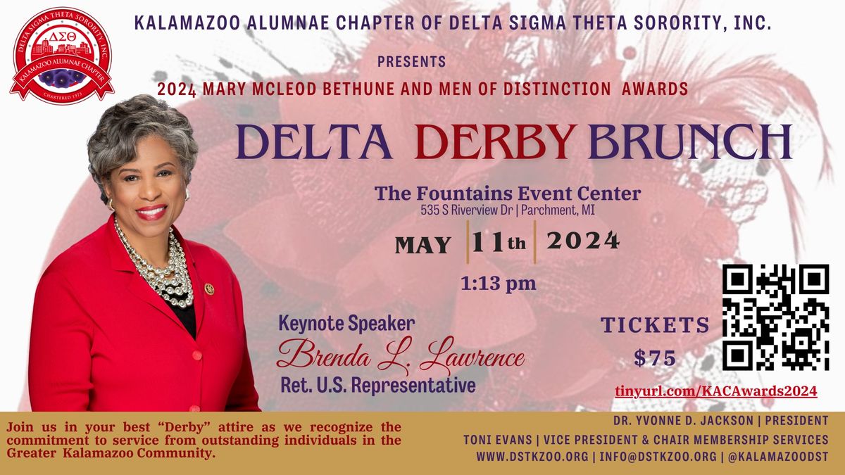 Delta Derby Brunch - Mary McLeod Bethune & Men of Distinction Awards Ceremony