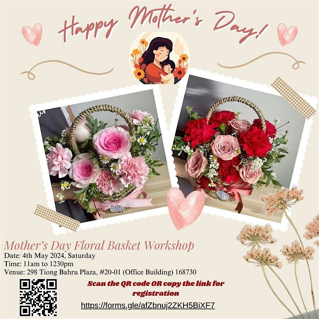 Mother's Day Floral Basket Workshop