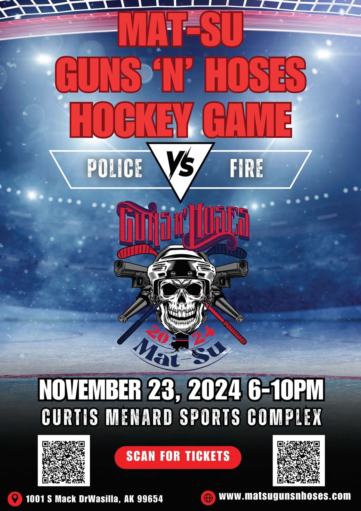 Mat-Su Guns 'N' Hoses Hockey Game 