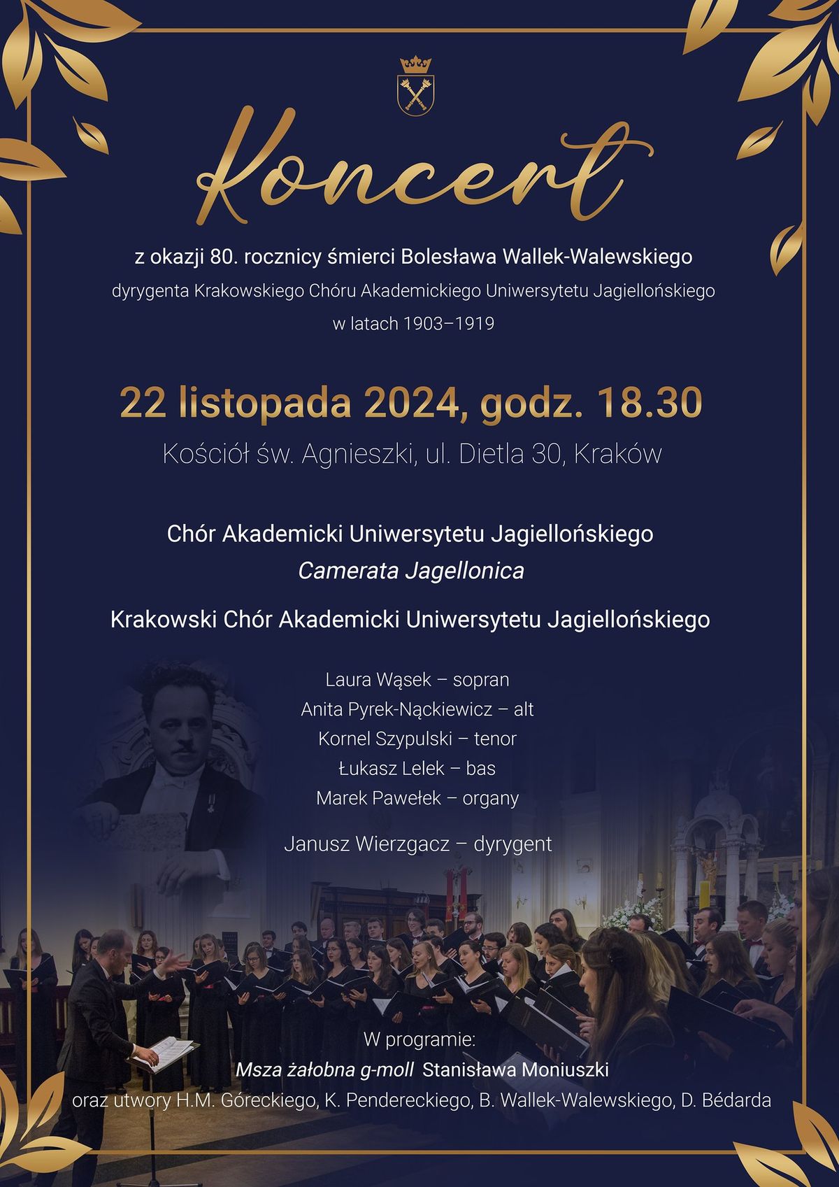 Koncert ku pami\u0119ci Boles\u0142awa Wallek-Walewskiego | Moniuszko - Msza \u017ca\u0142obna g-moll