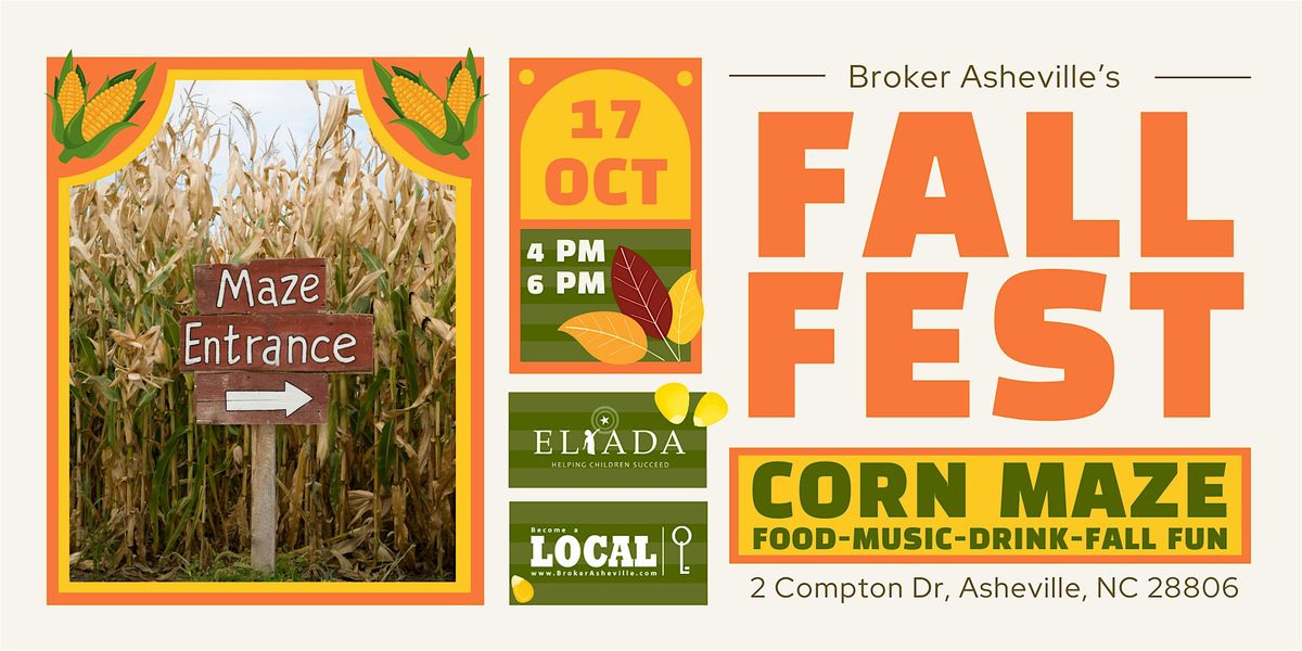 Broker Asheville's Fall Fest at the Eliada Corn Maze 2024