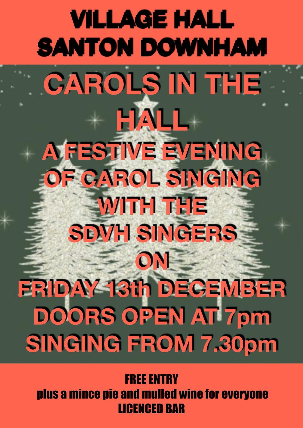 Christmas Carol Evening - All welcome - Don't miss the BIG RAFFLE