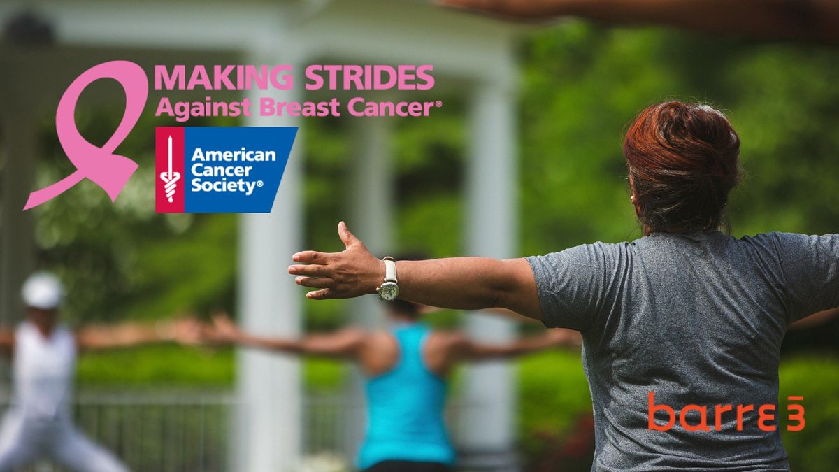 Making Strides Against Breast Cancer: Outdoor Class with Barre3 14th Street