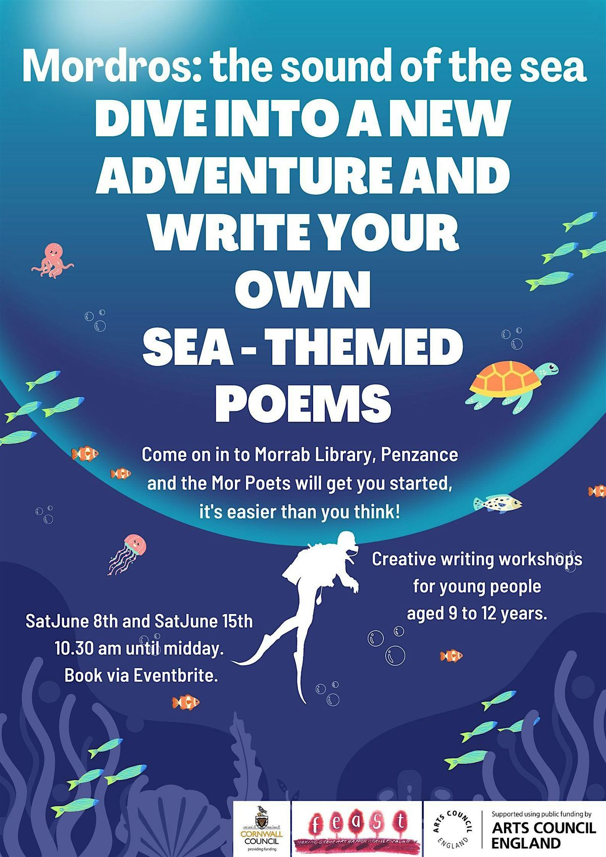 Free Mordros Sea Poetry Writing Workshop for 6-10 year olds