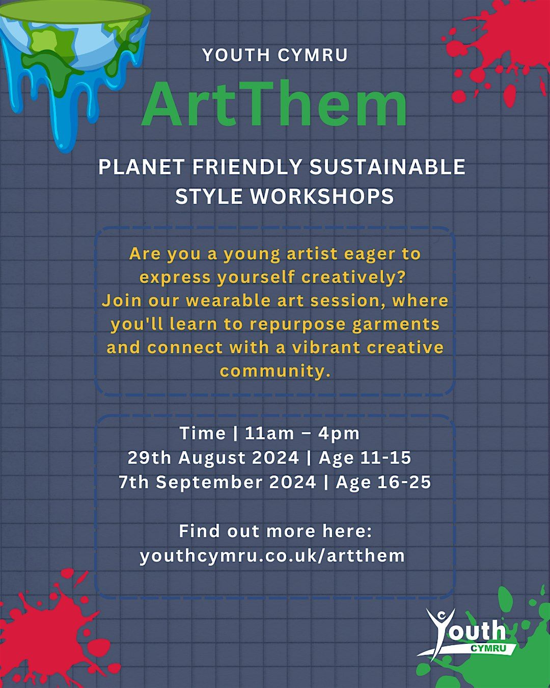 Youth Cymru - ArtThem (16- 25 year olds)