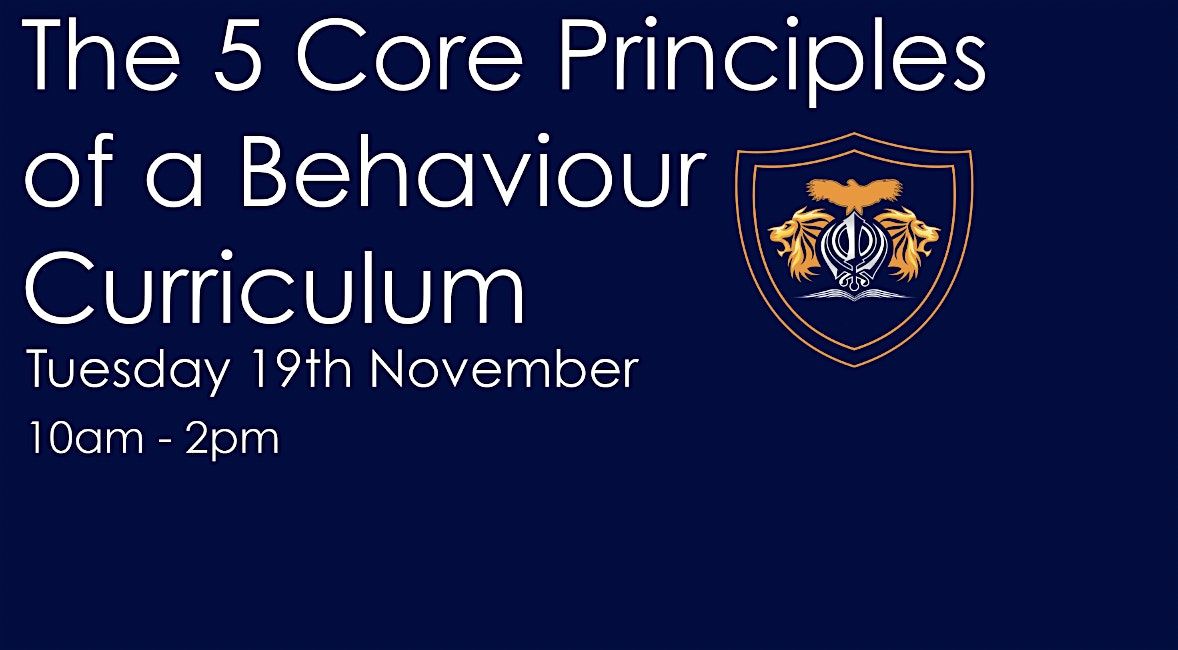 The 5 Core Principles of a Behaviour Curriculum