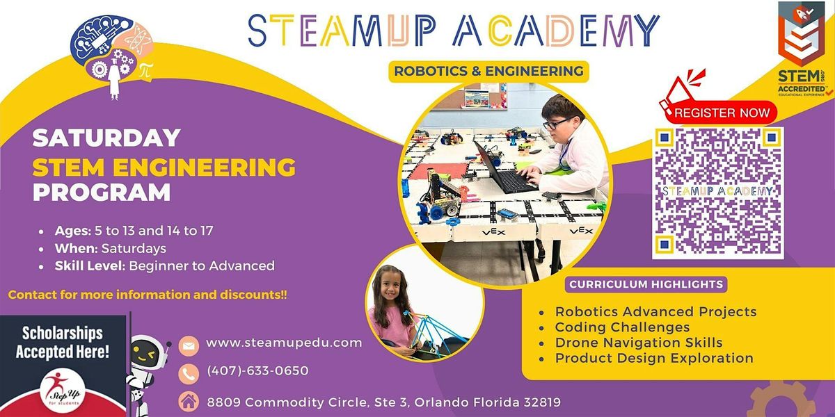 Saturday  Robotics and Engineering  STEM Program