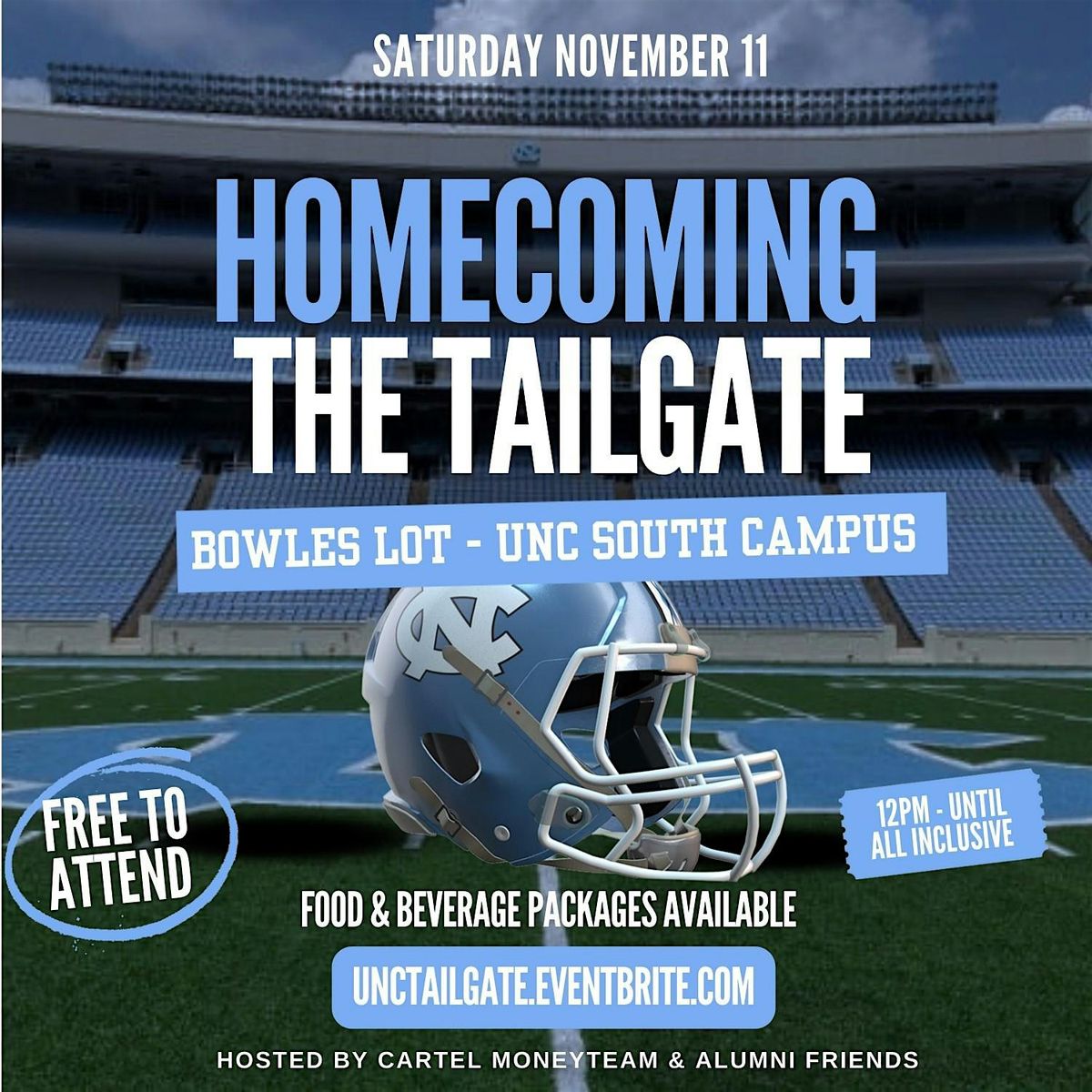 UNC Homecoming Tailgate - 10\/5 @ Bowles Lot