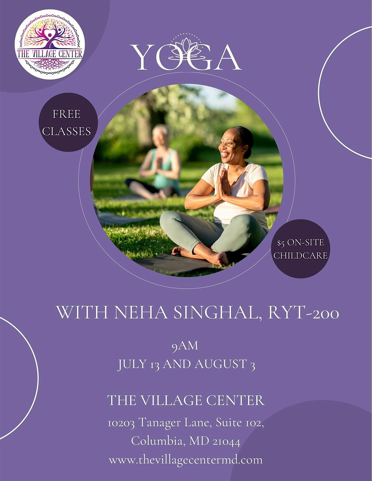 Outdoor Yoga at The Village Center