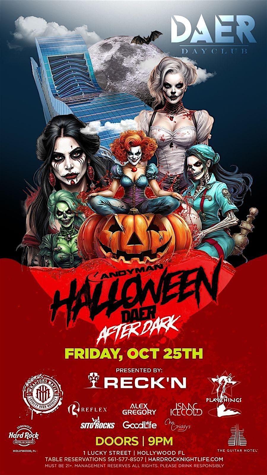 Candyman Halloween Party at Daer Dayclub  HARD ROCK