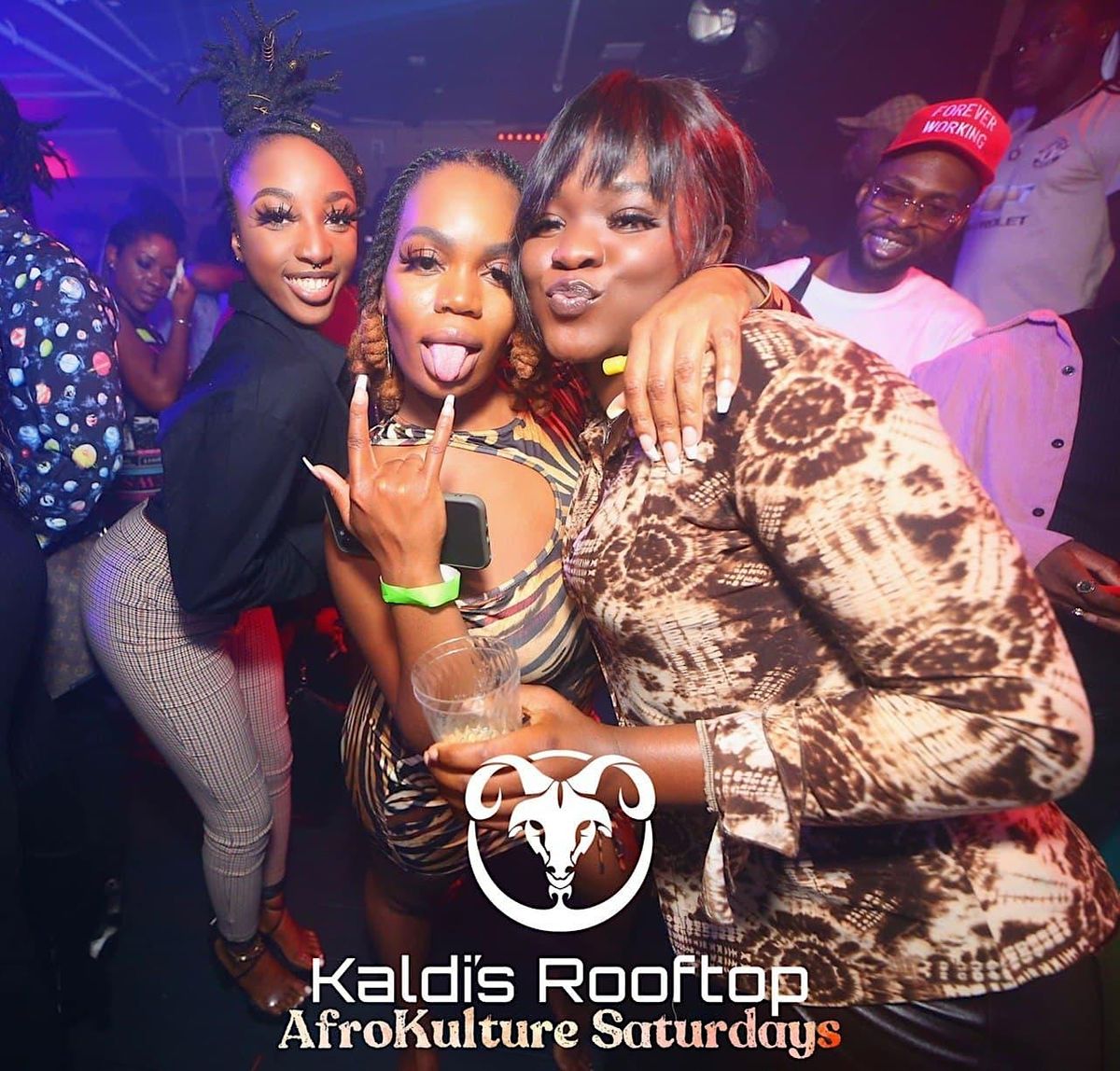 Saturdays at Kaldi's (CITIZENS ROOFTOP) Hip-Hop; Afro-Beats; Dancehall