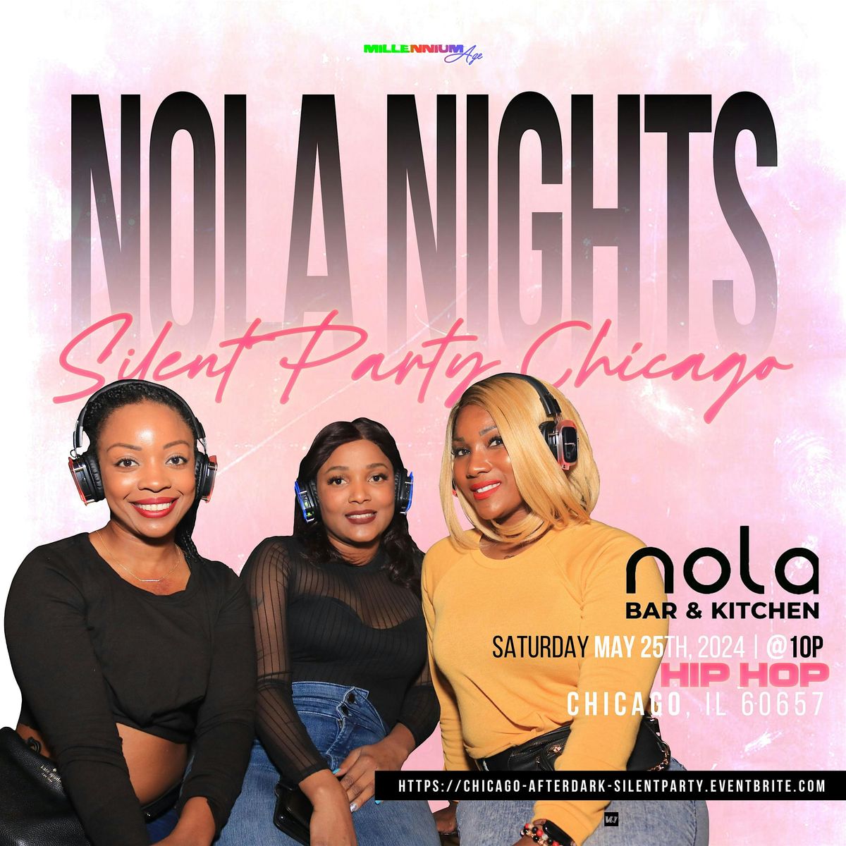 CHICAGO SILENT PARTY \u2022  NOLA NIGHTS "RNB VS HIP HOP" EDITION