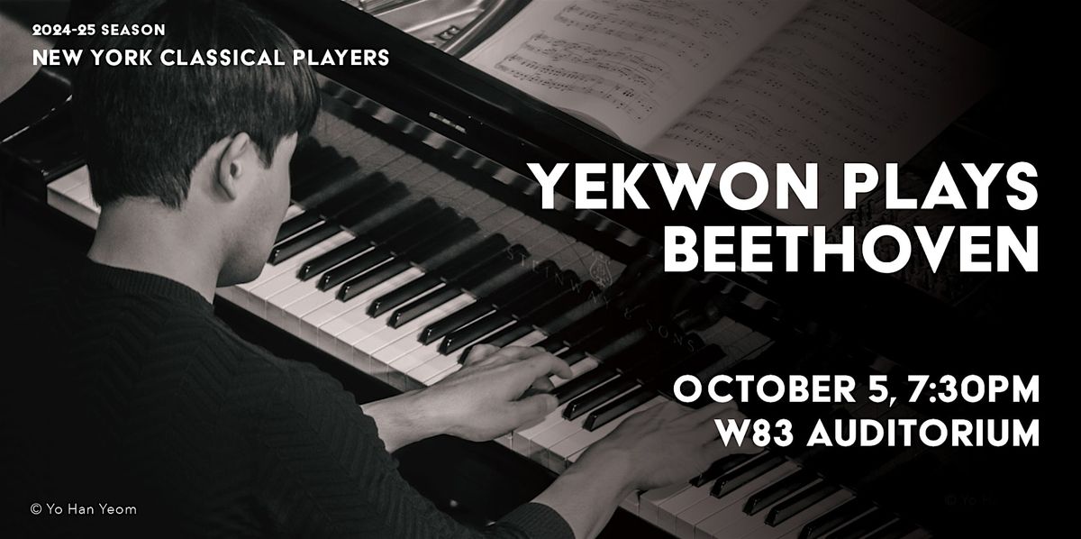 Yekwon plays Beethoven (NYC)