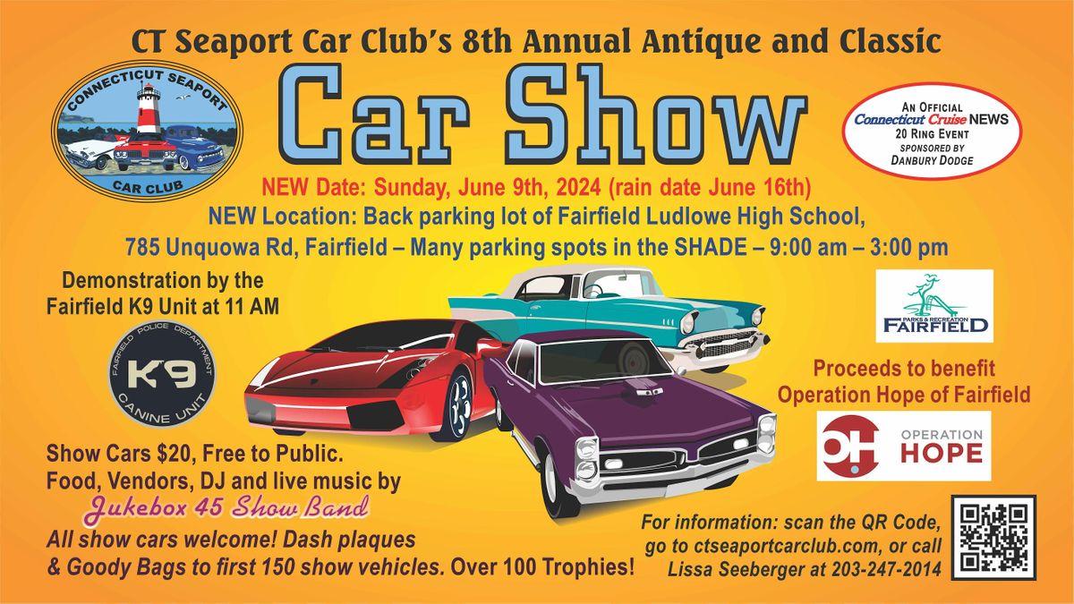 CT Seaport Car Club\u2019s 8th Annual Antique and Classic Car Show