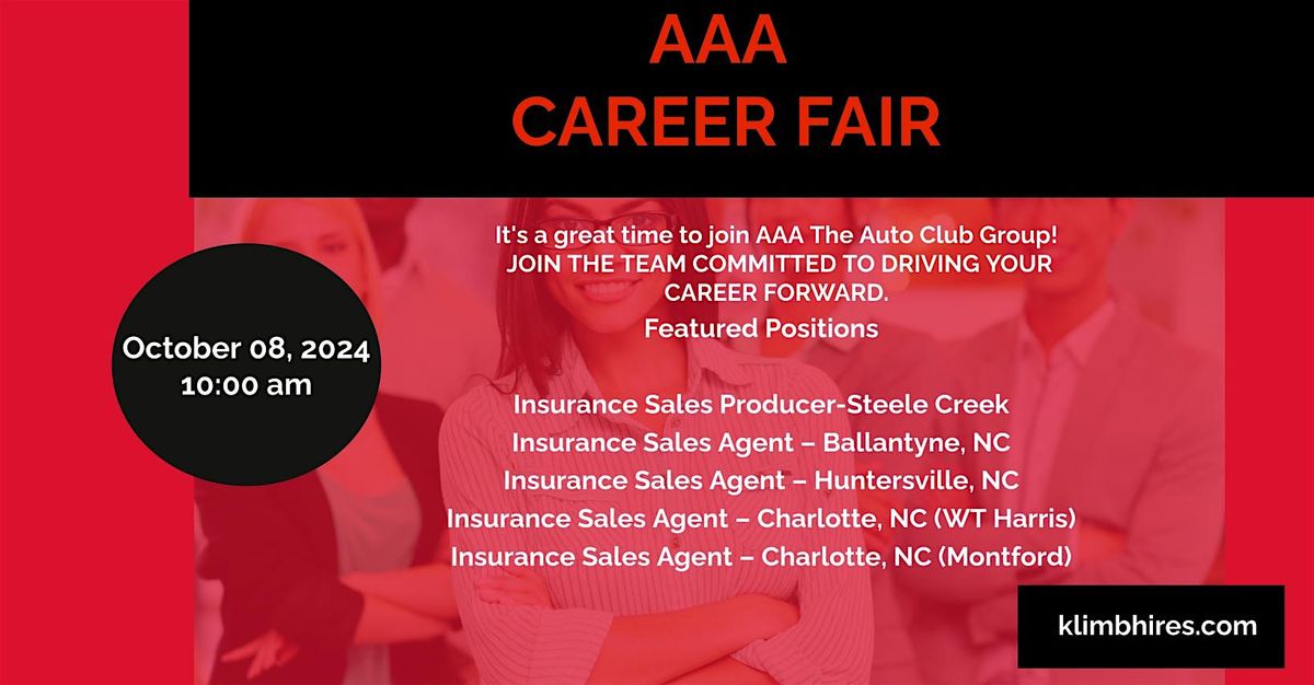 AAA Career Fair and Networking Event - Charlotte