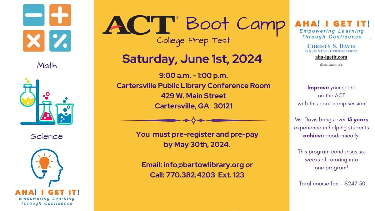 ACT Boot Camp - Math and Science