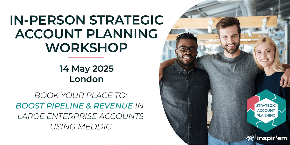 Strategic Account Planning using MEDDIC  - LIVE IN LONDON