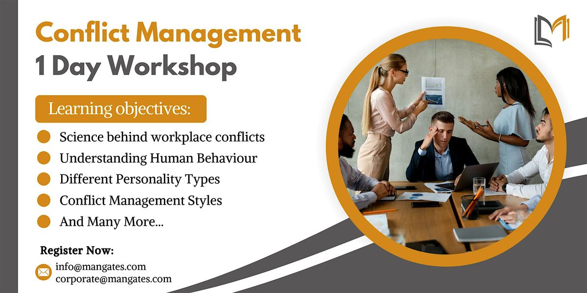 Conflict Management 1 Day Workshop in Broken Arrow, OK on Jun 25th, 2024
