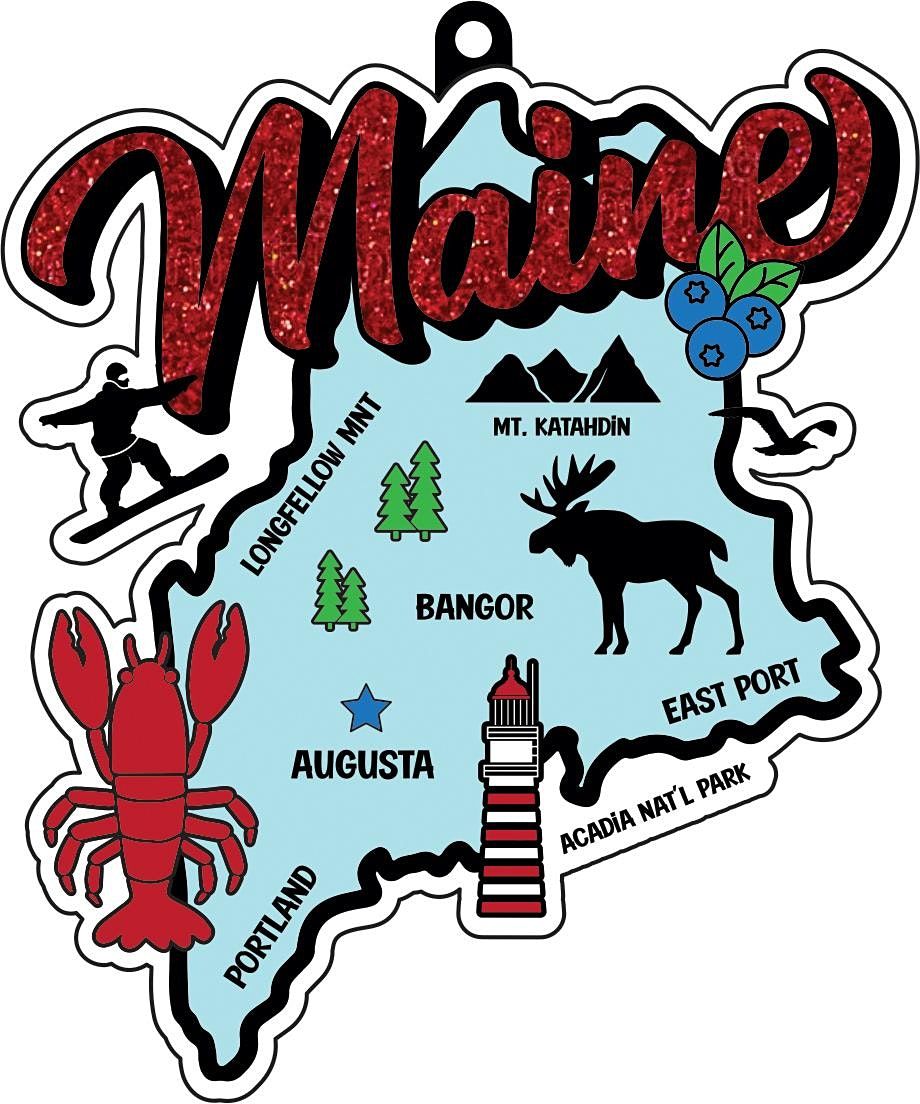 2022 Race Thru Maine 5K 10K 13.1 26.2 -Participate from Home Save $2