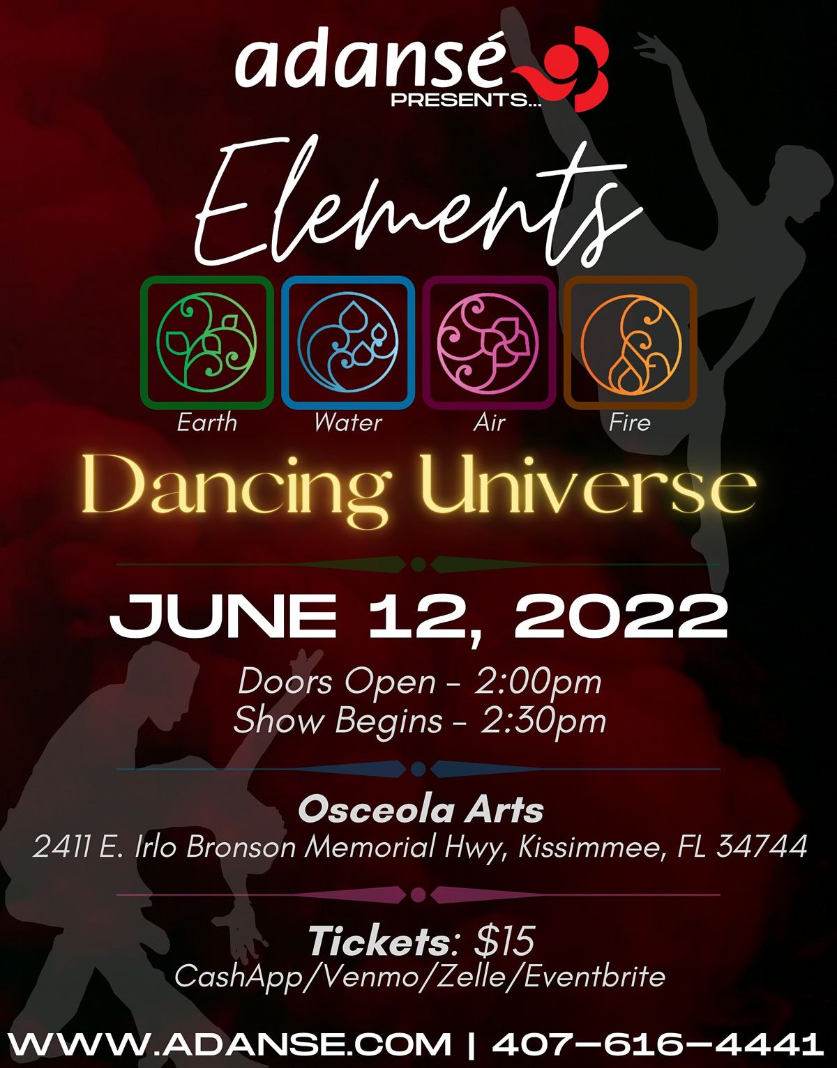 Elements - Adanse Showcase, Osceola Arts, Kissimmee, 12 June 2022