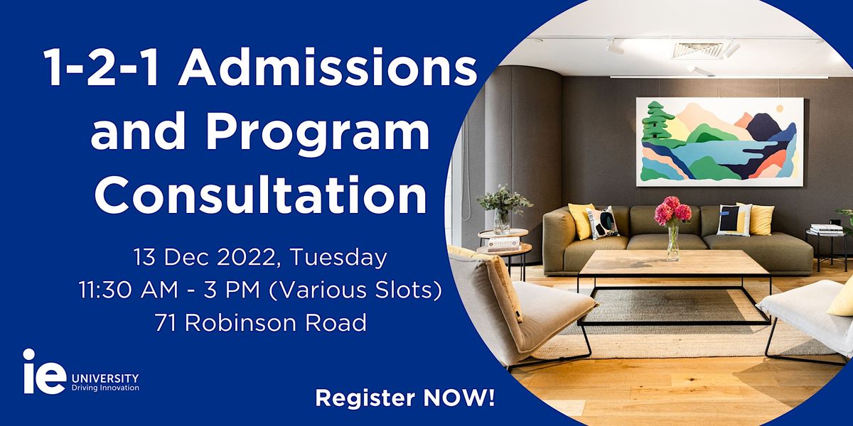 1-2-1 Admissions & Program Consultation (Robinson Road)